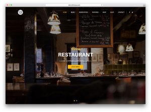 Тема за уеб сайт за ресторант