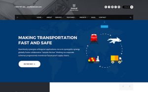 Тема за уеб сайт за транспорт и логистика